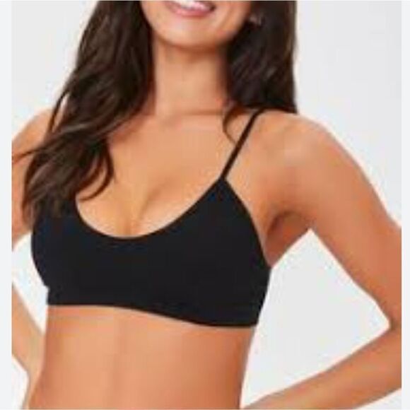 BNWT F21 red seamless ribbed bralette - Picture 2 of 12